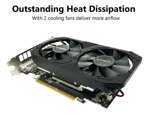 Tarjeta Gráfica Qthree Gtx 1050 Ti, 4gb, 128 Bits, Gddr5, Ta