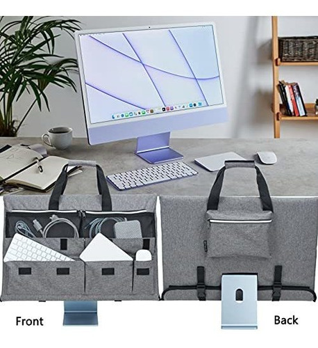 Funda De Viaje Para iMac De Escritorio De 24 Pulgadas Gris