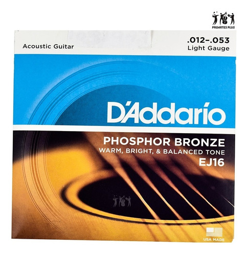 Daddario Cuerda Para Guitarra Acustica Ej16