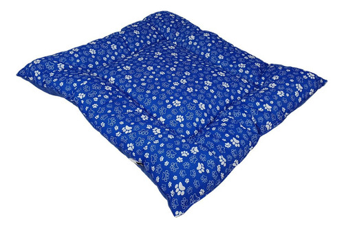 Almofada Para Cachorro Patinhas Azul 55x79cm Grande