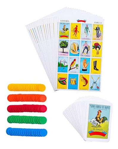 Loteria - Juego De Bingo Mexicano Para 20