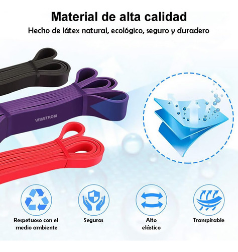 Bandas Elásticas De Resistencia Para Dominadas 4 Niveles