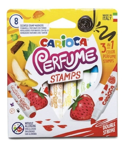 Marcadores Carioca Perfume Stamps X 8 Made In Italy