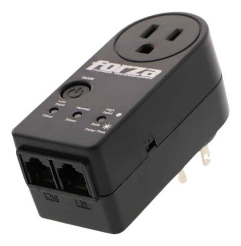 Protector De Voltaje Forza Fvp-1202n-a Zion 220v 1800w Rj45 Color Negro