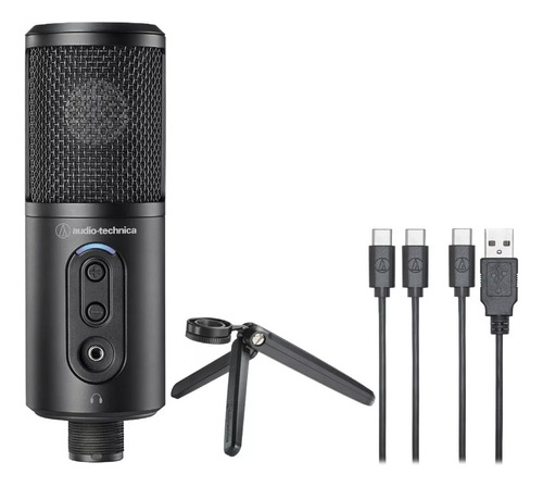 Microfone Condensador Audio-technica Atr2500x Usb Cardioide Cor Preto