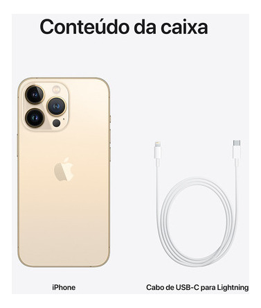 iPhone 13 Pro 128 GB dourado - Excelente (Recondicionado)