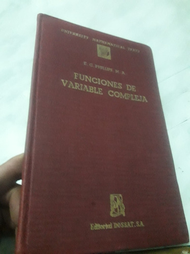 Libro Funciones De Variable Compleja Phillips