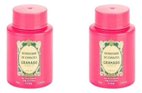 Kit 02 Removedor De Esmalte Pink - 75ml - Granado