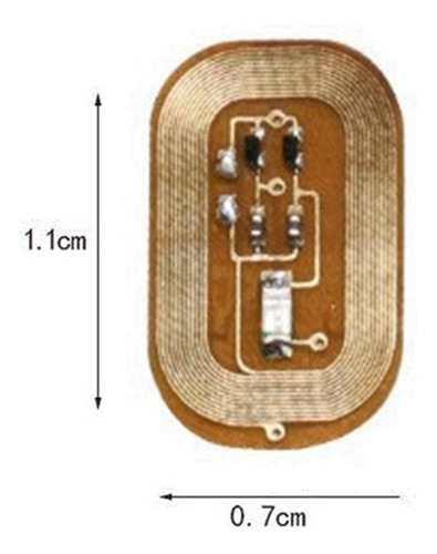 10 Peças De Adesivo Nfc Flash Led Bare Chip Intelligent Lumi