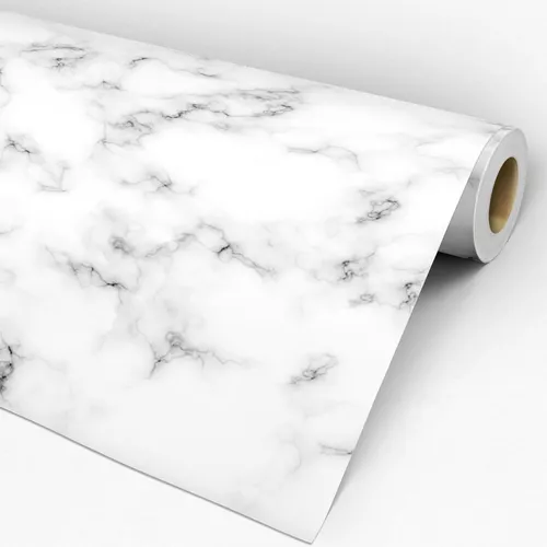 Papel de Parede Adesivo Pedra de Mármore Quadriculado Xadrez Preto e Branco  3D Rolo de 3 Metros Lavável - Pro Decor - Papel de Parede - Magazine Luiza