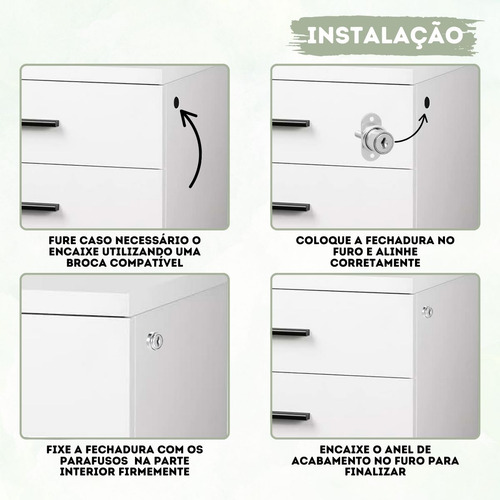 Kit 1 Fechadura Pressão 22mm Tranca Pino Avanço Porta Correr