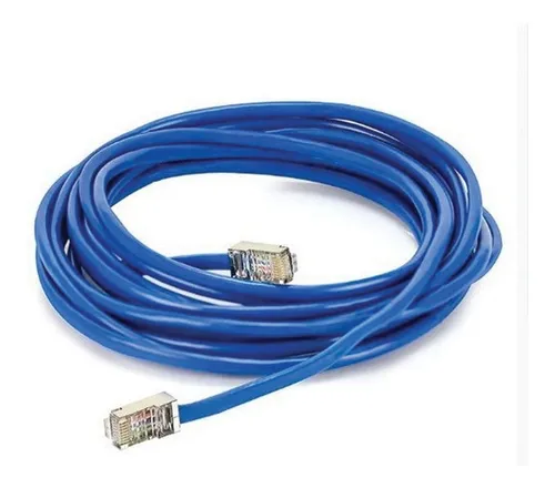 20 Metros Cabo De Rede Rj45 Pronto Com Capa Protetora Azul