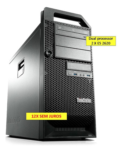 Imagem 1 de 6 de Servidor Lenovo Workstation Six Core  E5-2620 Ssd480 32gb