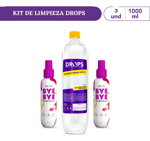 Kit Limpia Manchas Drops - L a $31667