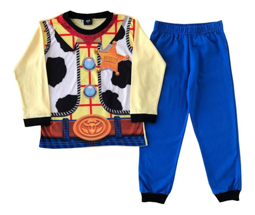 Pijama Niños Manga Larga Disney Toy Story Woody Mundo Manias