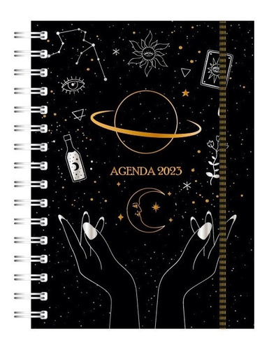 Agenda 2023 Onix Semanal Astrologica 16x22 Con Espiral 