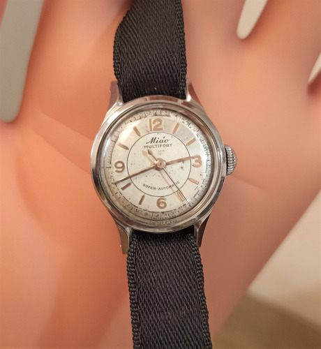 Reloj Mido Multifort Mujer Acero Automatico Vintage Omega Negro Acero Acero (Usado)