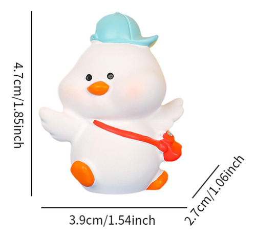 4 Adorable Figura De En Miniatura Para Con Gorra Azul