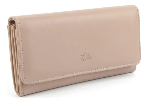 Billetera Con Solapa Xl Extra Large Clara Invierno 2025 Taupe