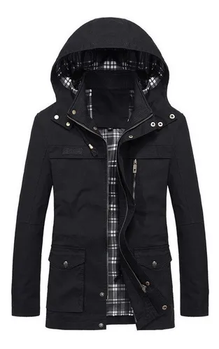 Chamarra tipo parka hombre hotsell