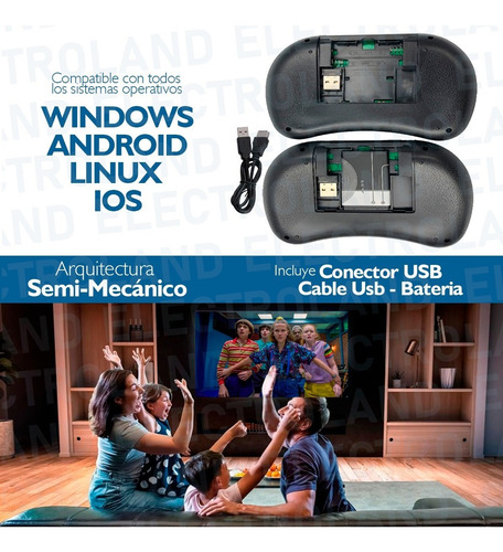 Convertidor Smart Convertir Tv Box Android Teclado Hdmi Rca