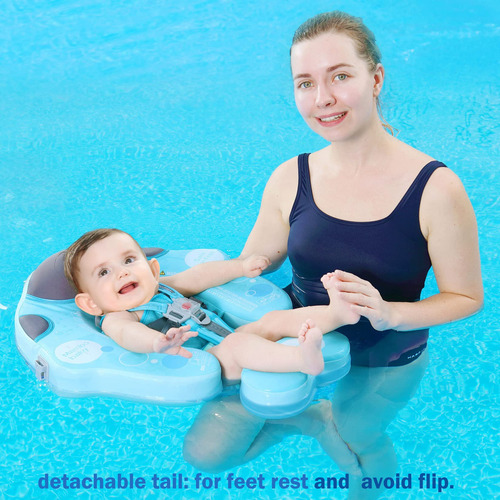 Flotador Mambobaby Para Bebé Natación Sin Inflar Con Toldo Y
