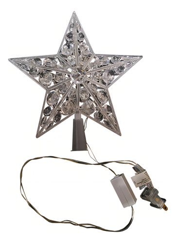 Punta De Arbol Led Luminosa 32 Luces Color Pun32 Luces Luz Blanca Con Calida