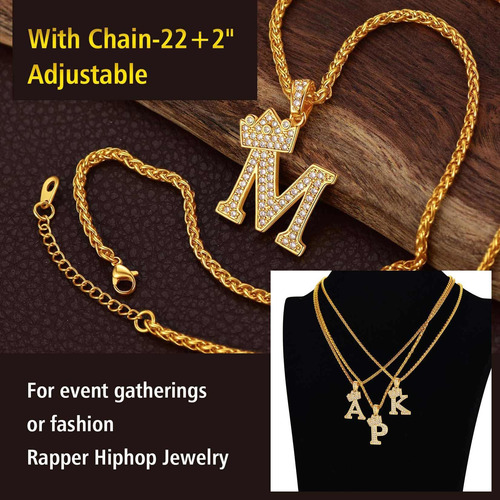 Chainspromax Letra Nombre Joyería Mens Oro Inicial E Name