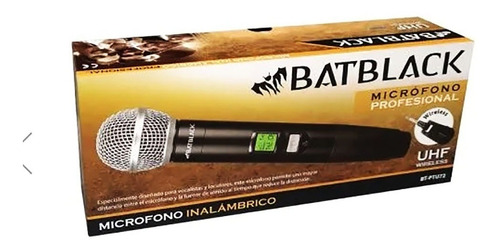 Microfono Inalambrico Profesional Uhf Batblack Bt-ptu72