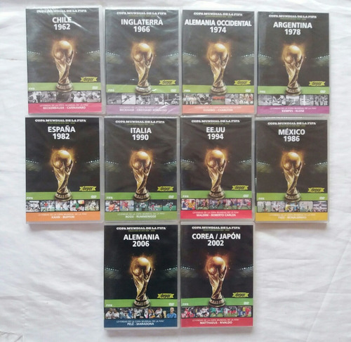 Copa Mundial De La Fifa Dvd Originales 10 Discos Nuevos