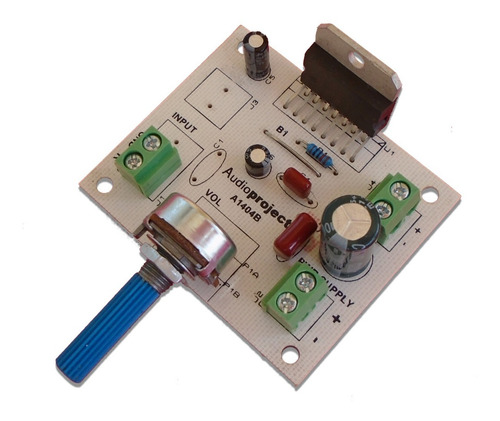 Imagen 3 de 5 de Mini Amplificador Mono De 20 Watts 12 V C/vol - Audioproject