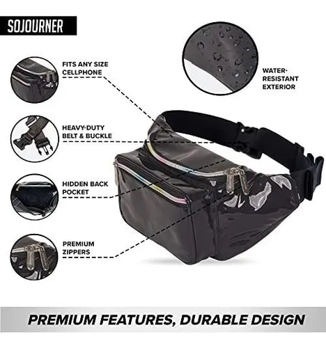 Ri onera Unisex Sojourner Bags Glitter Negro