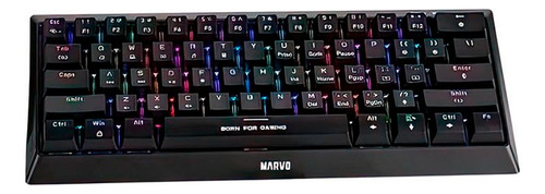 Teclado Mecanico Marvo Kg962g, Rgb, Usb Preto Kg962g