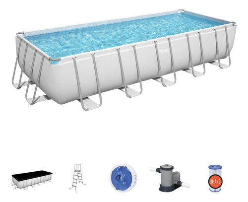 Piscina Bestway Rectangular Filtro+accesorio 6.40x2.74x1.32m