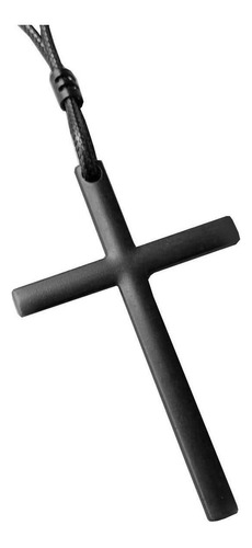 Colar Masculino Crucifixo All Black Regulável