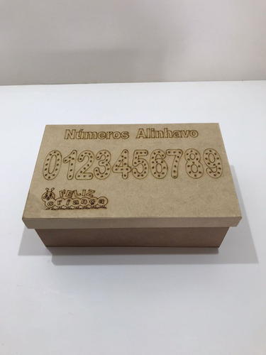 Imagem 6 de 6 de Jogo Alinhavo Numeros Mdf - 20 Peças