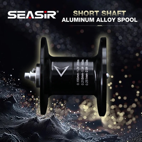 Lançamento 2025 Carretilha Seasir Vortex 7.0:1 Drag 8kg 149g Azul-escuro Esquerdo