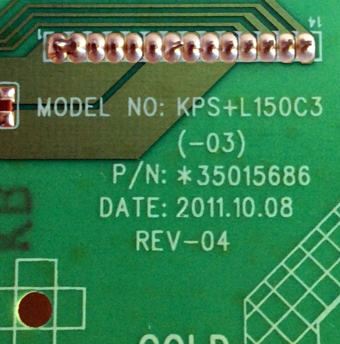 Fuente De Poder / Toshiba 34007728 / 35015686 / Gkgs12-01431 (Usado)