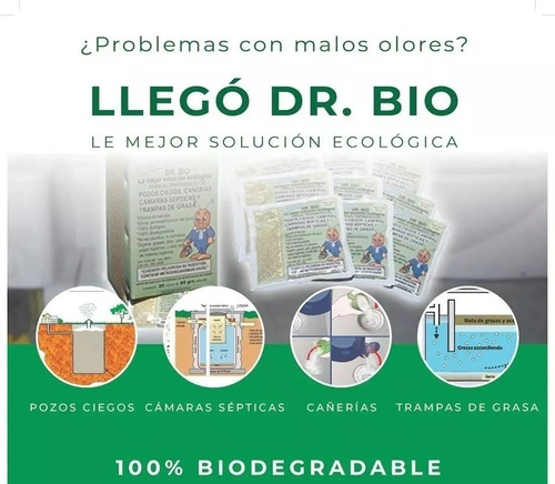 Dr Bio Mantenimiento Pozos Ciegos Cámaras Sépticas X 10 Un.