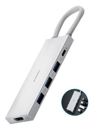 Hub Xiaomi Usb C 3.0 Docking Station 5 En 1 Streaming 4k