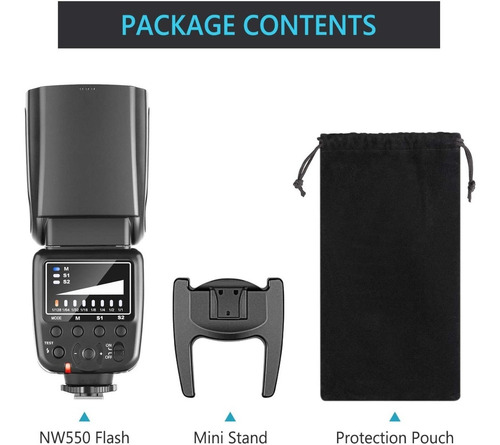 Imagen 2 de 7 de Flash Speedlite Neewer Nw550 Manual Canon Nikon