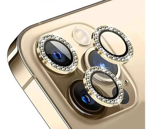 Vidrio Templado Camara Celular Diamantes Para iPhone 12 Pro 