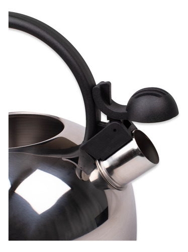 Tetera Atenea Acero Inoxidable 3l Con Pito Plateada Doral