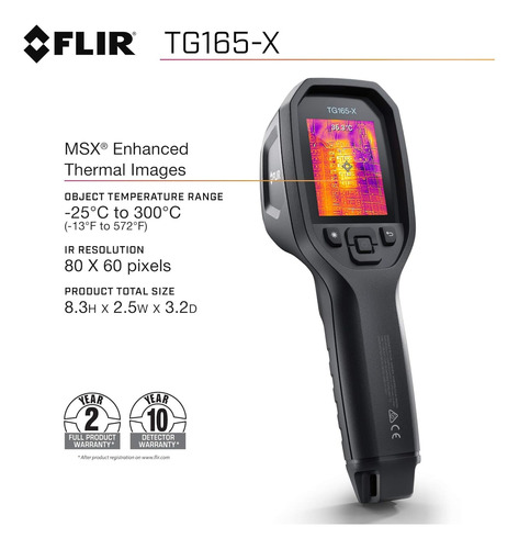Flir Tg165-x - Herramienta De Imagen De La Cámara Térmica