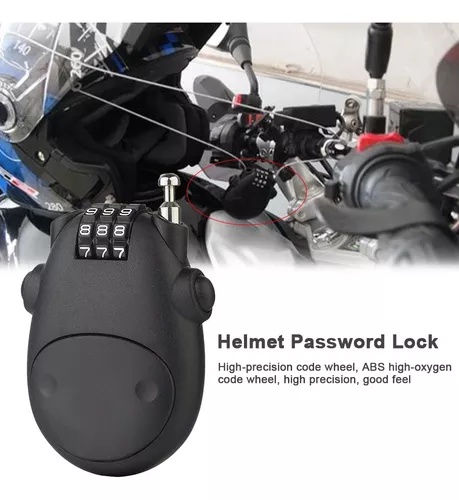 Candado Seguridad Traba Para Casco Moto Bicicleta Monopatin