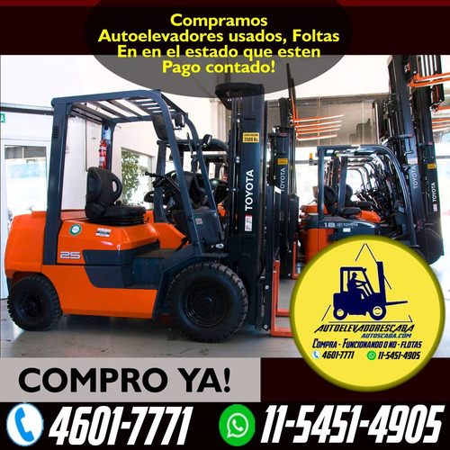Autoelevadores Todas Marcas Y Modelo Compro De Contado