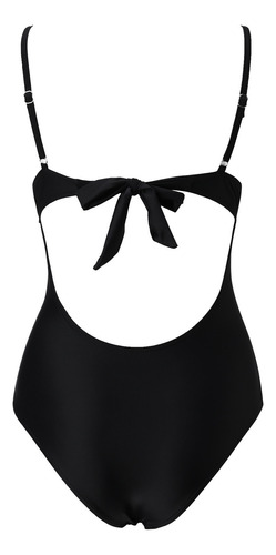 Traje De Baño Siamés Sexy De Encaje Liso Con Encaje En Persp