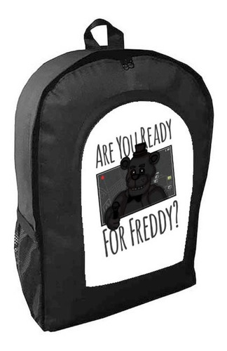 Mochila Negra Five Nights At Freddy's Adulto / Escolar A1