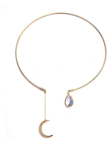 Elegante Brazalete De Cristal Con Cuello Tipo Gargantilla Co