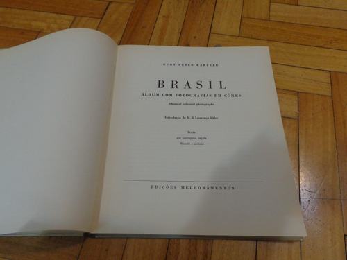 Kurt Peter Karfeld. Brasil. Album Com Fotografías Em Cores (Usado)